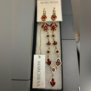 Marchesa necklace and earrings.